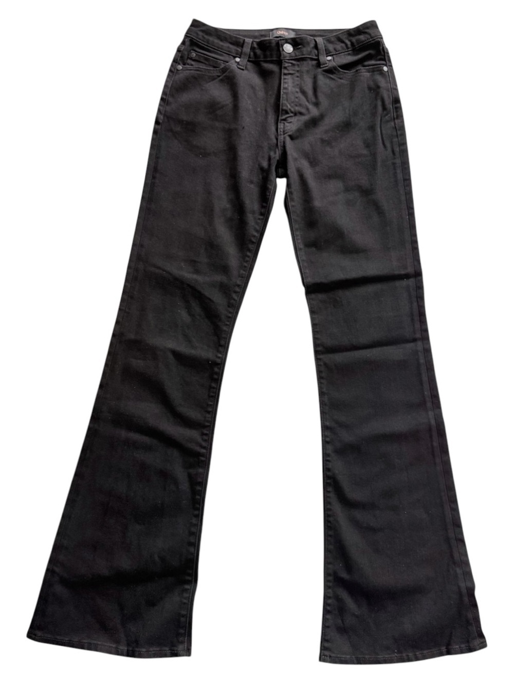 Quince Luna Stretch Flare Jeans Black size 28 32” Long inseam NWOT